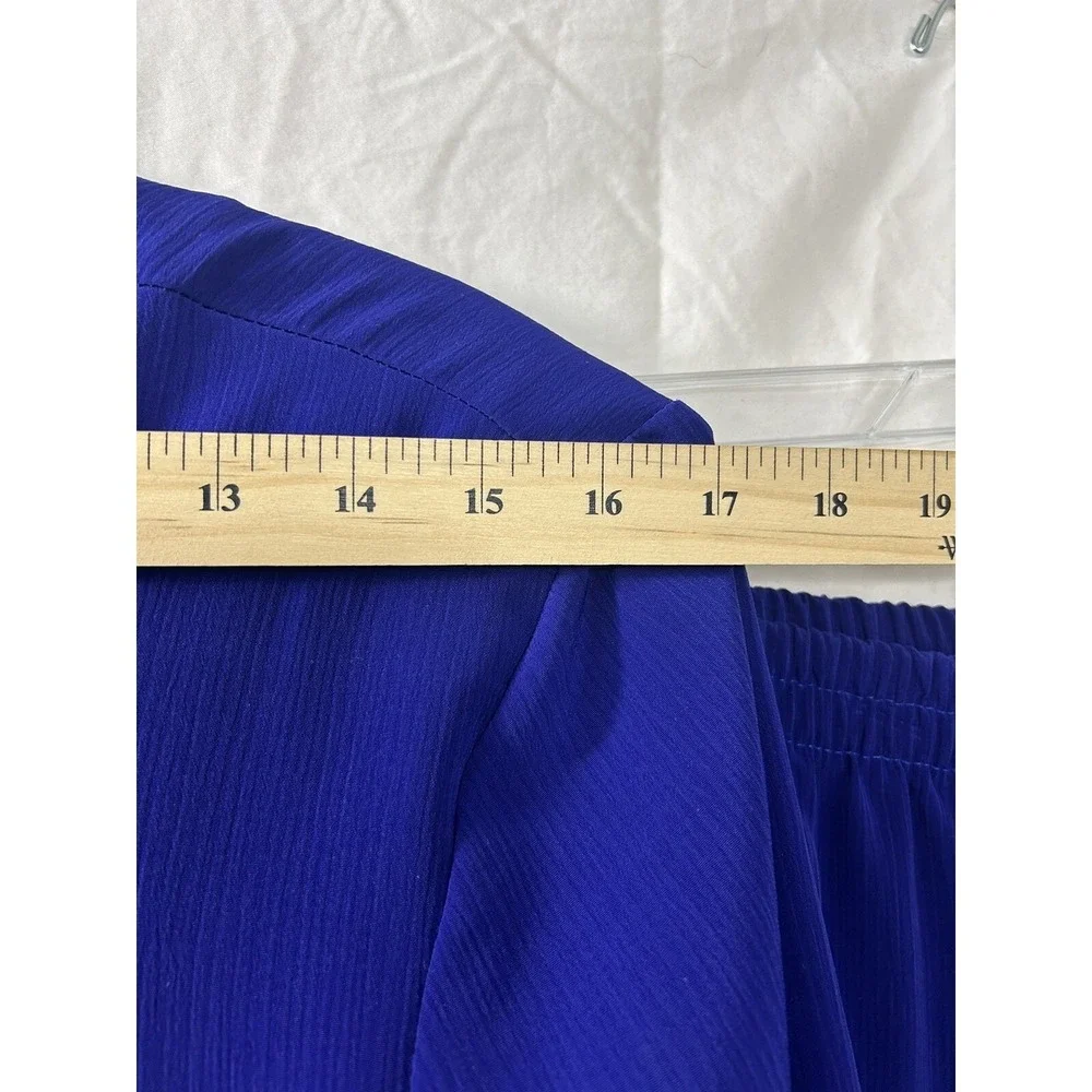 Jones of Dallas Womens Vintage Royal Blue 2 Piece Tunic‎ and Pants Set Size 14